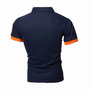 Jersey de verano de Color sólido para hombre, camiseta Polo ajustada, ecológica, de secado rápido, transpirable, de manga corta, Top de moda de Golf - Product Image 4