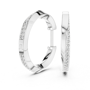 ต่างหูทรงกลมเพชรทรงกลมสำหรับผู้หญิง สวมใส่ในออฟฟิศ ทองคำ 14K สีเหลือง ดีไซน์เรียบหรู หรูหรา ได้รับการรับรอง ใส่ได้ทุกวัน สง่างาม สวยงาม - Product Image 3