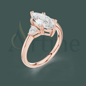 Bague en argent avec pierre rubis 14K faite à la main - Product Image 1