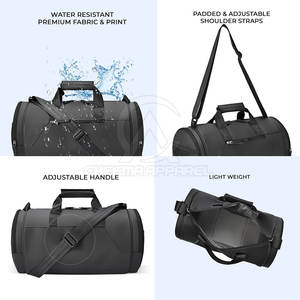 Sac de voyage de grande capacité conçu pour vêtements, chaussures, équipement et accessoires, idéal pour les voyages, les sports et l'entraînement - Product Image 5