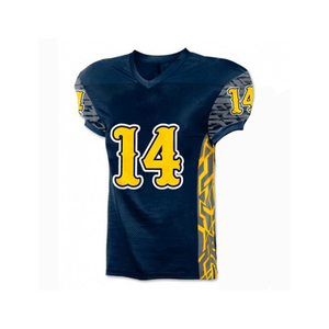Maillot de football américain respirant imprimé par sublimation grande taille antibactérien à séchage rapide caractéristiques léger ajustement confortable - Product Image 2