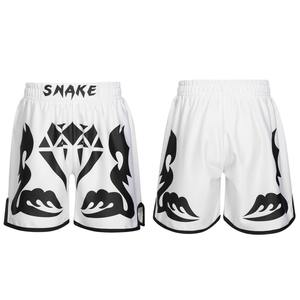 Pantalones cortos MMA sublimados ecológicos, poliéster reciclado, impresión total vibrante, precio directo de fábrica - Product Image 4