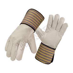 Guantes de trabajo de cuero de vaca de calidad para hombre con certificado CE CATll, protección de seguridad industrial Canadian Rigger - Product Image 3