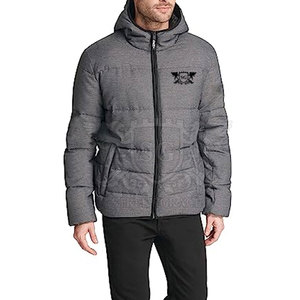Wholesale Men's Plus Size <b>Puffer</b> <b>Jacket</b> Comfortable Hooded Leather Windbreaker Adults <b>Light</b> Fabric Material Made Pakistan Winter - Product Image 1