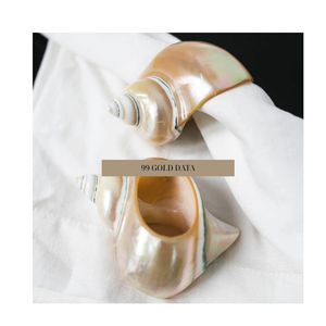 ห่วงใส่ผ้าเช็ดปากลายเปลือกหอยทำด้วยมือมีสไตล์ใช้ตกแต่งโต๊ะเปลือกหอยธรรมชาติส่งออกจำนวนมาก - Product Image 4