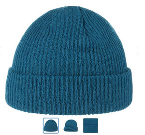 Bonnet confortable uni en tricot d'hiver, bonnet court de style streetwear, bonnets respirants style crâne, bonnets tie-dye OEM - Product Image 4