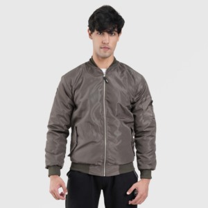 Blouson Rock Bomber Olive Décontracté Streetwear Haute Qualité Enduit Imperméable à Fermeture Éclair Camouflage à Capuche Col Montant pour Automne Printemps - Product Image 1