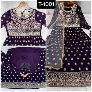 Dernières femmes portent Bollywood Salwar Kameez indien pakistanais concepteur Punjabi fête porter des femmes vêtements de mariage Salwar Kameez costume - Product Image 5