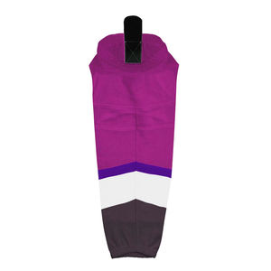 Chaussettes en polyester de hockey sur glace taille adulte entièrement personnalisées Chaussettes en polyester de hockey sur glace de nom d'équipe personnalisées - Product Image 3