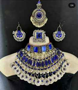 Último nuevo diseño personalizado compromiso afgano Kuchi hecho a mano conjunto de joyería de acero inoxidable para mujeres fiestas de boda de moda gran - Product Image 4