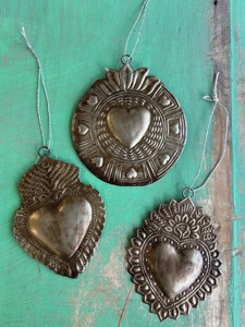 Navidad Metal colgante corazón decoración granja rústico ornamento regalo - Product Image 3