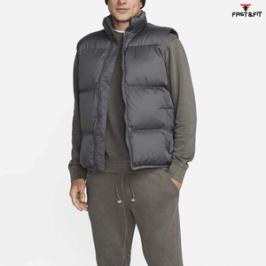 Venta caliente por encargo burbuja chaquetas sin mangas personalizado hombres al aire libre ligero chaleco acolchado - Product Image 3