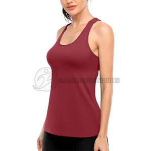 <b>Women's</b> Plus Size Slim Fit Open Back <b>Tank</b> <b>Top</b> Breathable Summer Sports Yoga Gym Workout Short Casual Style Solid Pattern - Product Image 3