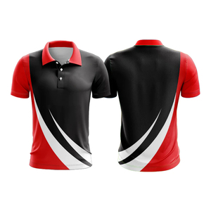 Polo de golf en tricot respirant à séchage rapide pour hommes, décontracté, à manches courtes avec motif solide et design imprimé - Product Image 6