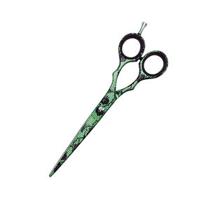 Ciseaux de coupe de cheveux de la meilleure qualité Ciseaux de coupe enduits de papier Lame droite tranchante Ciseaux de coiffure en acier inoxydable 440c - Product Image 6