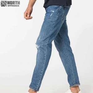 Pantalons en jean de bonne qualité, fabrication en gros, couleur unie, logo personnalisé, respirant, grande taille, service OEM personnalisé - Product Image 6