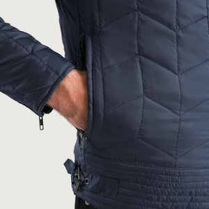 Men's Hooded Waterproof Breathable <b>Winter</b> Puffer Jacket Custom Solid Color High Street Style - Product Image 6