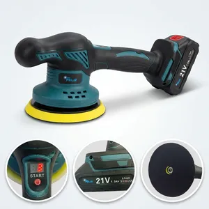 Pulidora de Autos Inalámbrica de Alta Potencia DON FELIZ AE-127, 21V 600W, 150mm, 11000 RPM, 8 Velocidades, Pulidora Eléctrica Recargable - Product Image 4