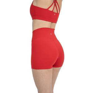 Short d'entraînement taille haute pour femme Booty-Lifting respirant double couche poches latérales loisirs de plein air Fitness Yoga Shorts - Product Image 2