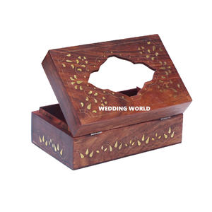 Set Of Two Luxury Wood <b>Tissue</b> Box Classic Stylish Handmade Top Selling Table Decorative New Wholesale Wooden <b>Tissue</b> Box - Product Image 4