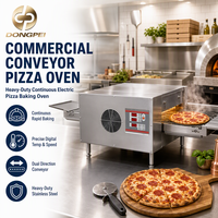 Four à pizza automatique à convoyeur, four à pizza électrique commercial en acier inoxydable, four à pizza tunnel pour restaurant, pizzeria, boulangerie