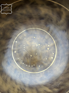 Cuenco tibetano del Himalaya hecho a mano con diseño de 7 Chakras y martillado para meditación de Yoga en latón metálico para religiosos espirituales - Product Image 3