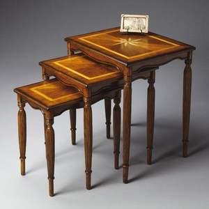 Mesa nido de madera para decoración de sala de estar, mesa auxiliar de dormitorio y muebles elegantes para el hogar - Product Image 4