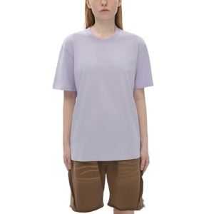 เสื้อยืดคอกลมผู้หญิงแบบถักเนื้อหนัก คุณภาพสูง ผลิตจากผ้าฝ้าย 100% รุ่นใหม่ล่าสุด มีไซส์พลัสไซส์ให้เลือก - Product Image 1