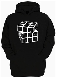 Sweat à capuche unisexe en tissu écossais d'hiver personnalisé 2022, de haute qualité, en élasthanne/polyester, surdimensionné, décontracté, imprimé, brodé, streetwear - Product Image 2