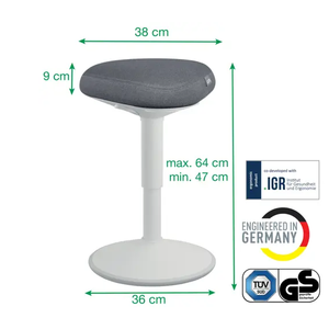 Sgabello Ergo Active Grigio Chiaro - Product Image 5
