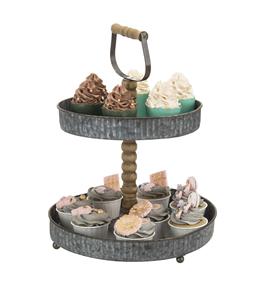 DECOR HAAT Luxury Ins Style Round Cake Stand Set Metal brillante de alta calidad y hierro simple empaquetado a granel a precios bajos - Product Image 2