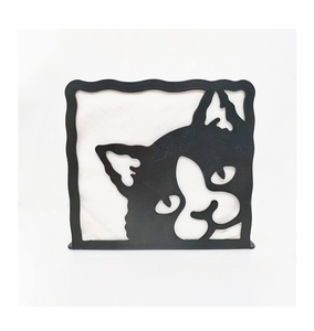Top Quality Crafts <b>Metal</b> Napkin <b>Holder</b> Dog Face Crafts Household Office Desktop Tissue Storage Napkin <b>Holder</b> Customized Sale - Product Image 6