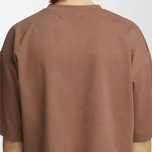 T-shirt court surdimensionné en coton 100% tricoté de haute qualité, personnalisé avec logo, séchage rapide et respirant - Product Image 6