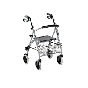 Yetişkin yürüyüş yardımcıları 4 tekerlekli katlanır yürüteç silindir koltuk ile sağlık malzemeleri rollator walker