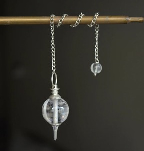 สร้อยคอเงินทรงกลมคริสตัลควอตซ์ใสธรรมชาติขนาดพิเศษ - Product Image 2