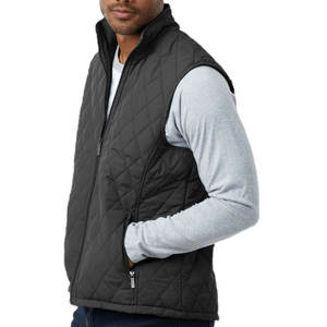 Nouveau design, logo personnalisé, veste bouffante sans manches pour hommes, produit très vendu, veste légère à capuche chaude en polyester - Product Image 5