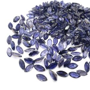 Marquise Cut Blue Iolite Gemstone Cristal naturel à facettes en vrac pour bijoux et guérison Pierre taillée brillamment polie - Product Image 4