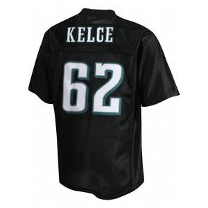 Fabrication OEM, maillot de football rétro en maille avec hublot, patch/nom personnalisé cousu, short de jeu pour fans de football américain, 100% - Product Image 3