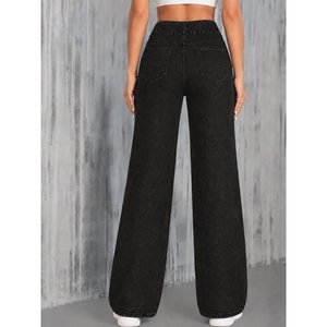 Pantalones Vaqueros Kadin Yuksel con Bolsillos Laterales, 38591 - Negro - Product Image 3