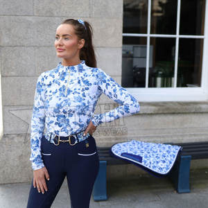 เสื้อขี่ม้าแขนยาวสำหรับผู้หญิงเสื้อขี่ม้าแห้งเร็วสำหรับการแสดง2024 - Product Image 5