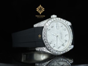 Reloj Mecánico de Lujo para Hombre, Nuevo y en Oferta, con Moissanita, Decoración Completa de Diamantes, Diseño Moderno, Colorido y Sencillo, Estilo Europeo Americano - Product Image 2