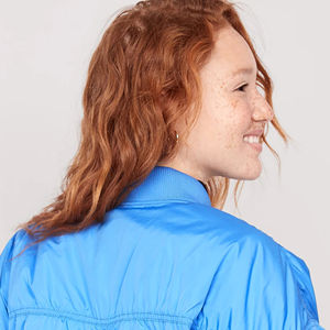 Chaqueta de bombardero transpirable para mujer, servicio OEM, cortavientos, ropa cómoda según la demanda personalizada, chaqueta superior elegante - Product Image 5