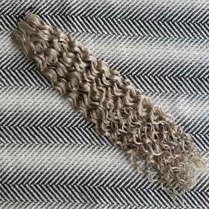 Extensiones de Cabello Remy Brasileño de 8 Pulgadas, Cabello Virgen Indio de Templo 3B Gris, Súper Doble Trama - Product Image 1