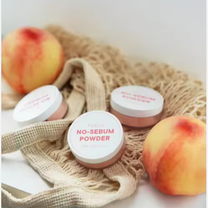 Poudre libre fixatrice de maquillage Peach No Sebum, contrôle du sébum, longue tenue, fini mat absorbant le sébum - Product Image 1