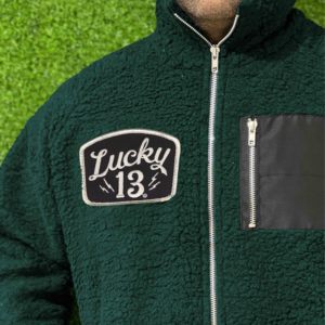 Nouvel arrivage de pulls à capuche doublés Sherpa chauds d'hiver pour hommes, poids lourd, 100% coton, sweat-shirt brodé avec fermeture éclair, logo personnalisé - Product Image 5