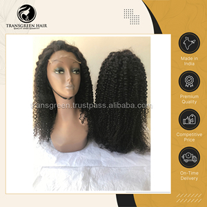 100% Raw sin procesar profundo rizado 4x4 Cierre peluca extensión de cabello humano sin procesar de origen de la India fabricante para la venta - Product Image 2