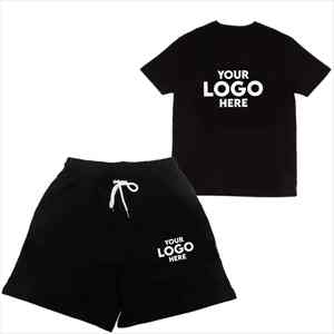 <b>Men</b> Summer Casual <b>Shorts</b> <b>Set</b> 100% Cotton Two Piece Outfit Including <b>Short</b> Sleeve <b>T</b> <b>Shirt</b> <b>And</b> <b>Shorts</b> Breathable <b>And</b> Stylish - Product Image 2