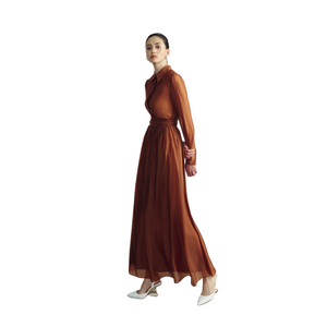 Blusas y camisas profesionales para mujer, camisa de manga larga Formal atemporal de fábrica con faldas, TOPS ESPERANZA con volantes, tela Cupro - Product Image 1