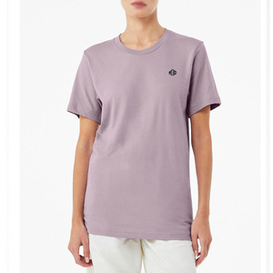 Camiseta Unisex de Algodón Lavanda, Cuello Redondo, Manga Corta, Acabado Suave, Color Sólido, Estilo Casual Urbano, Venta al Por Mayor - Product Image 4