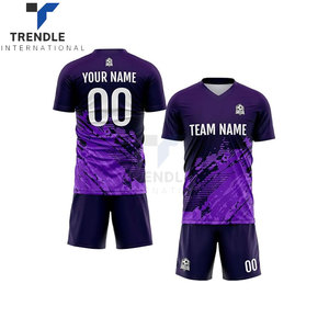 Maillot de football personnalisé pour adulte, short, nom d'équipe personnalisé, numéro de joueur, 100% polyester, séchage rapide, respirant, couleurs personnalisées - Product Image 2
